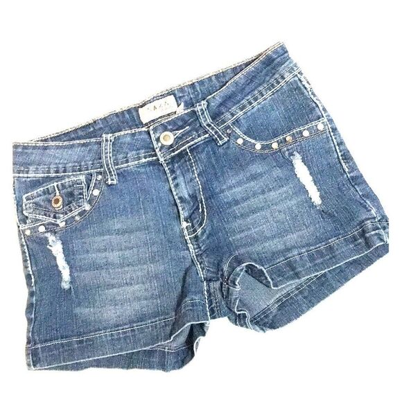 SAZA distressed shorty shorts size 5 - Picture 1 of 7